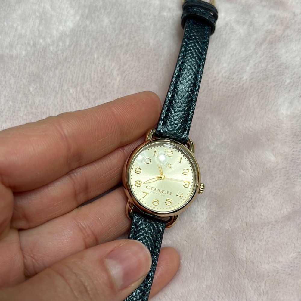 Coach woman's watch. Leather. Used 2x.